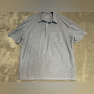 Land & Sea V46 Polo Shirt Men’s Large Blue Short Sleeve